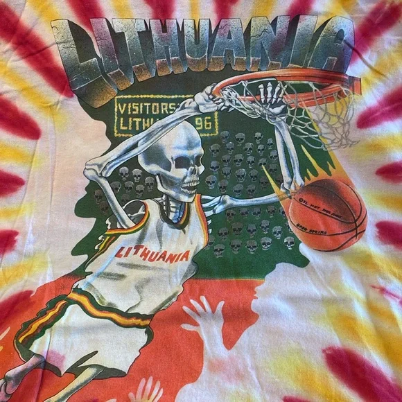 Vtg Grateful Dead/Lithuania 1992 colab “ GRAIL “ single stitch , size XL $190
